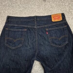 Levis 569 Loose Straight Jeans Mens 36x28 (altered inseam) dark wash Blue